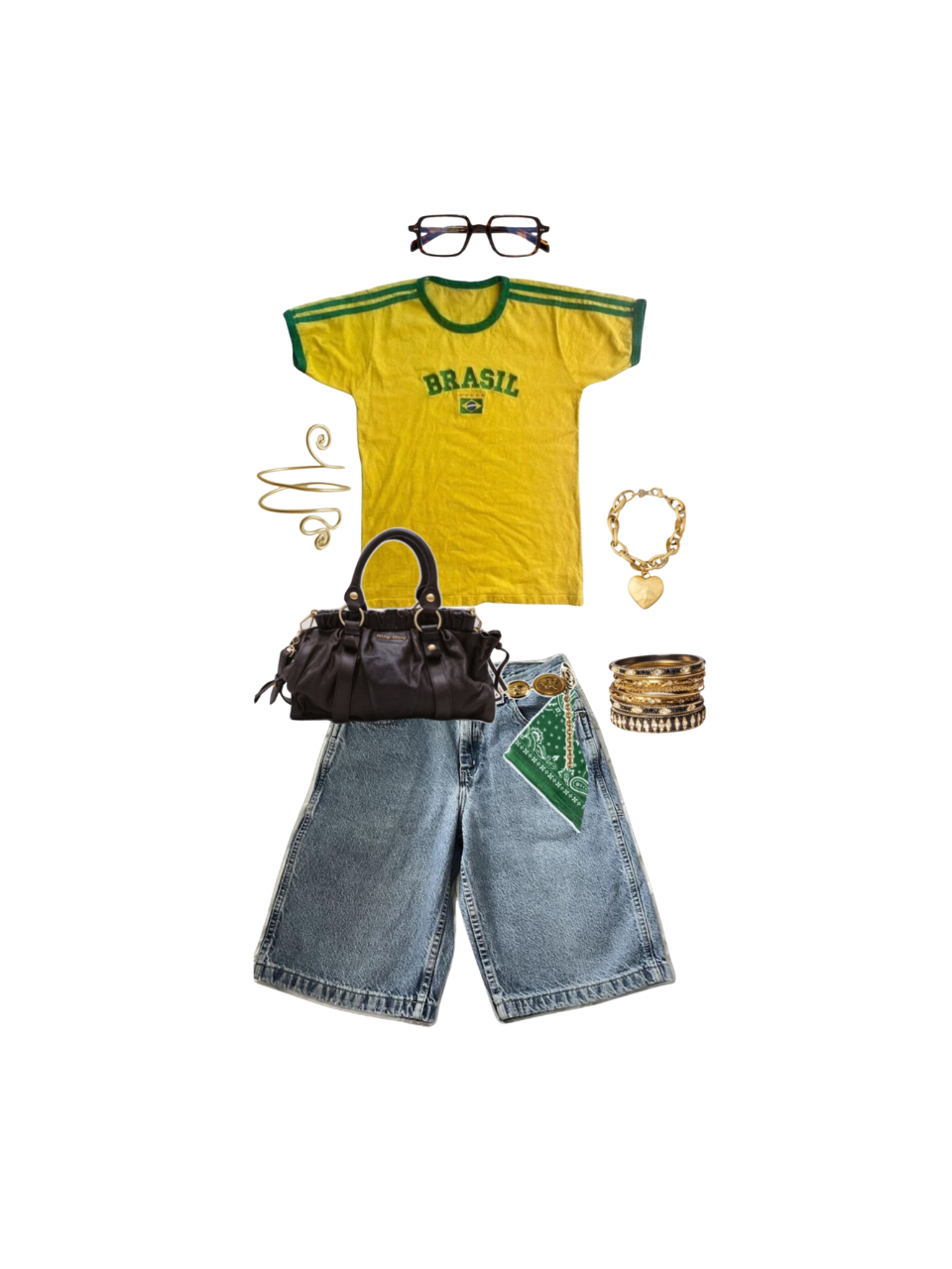Brazil Outfit Jorts Set