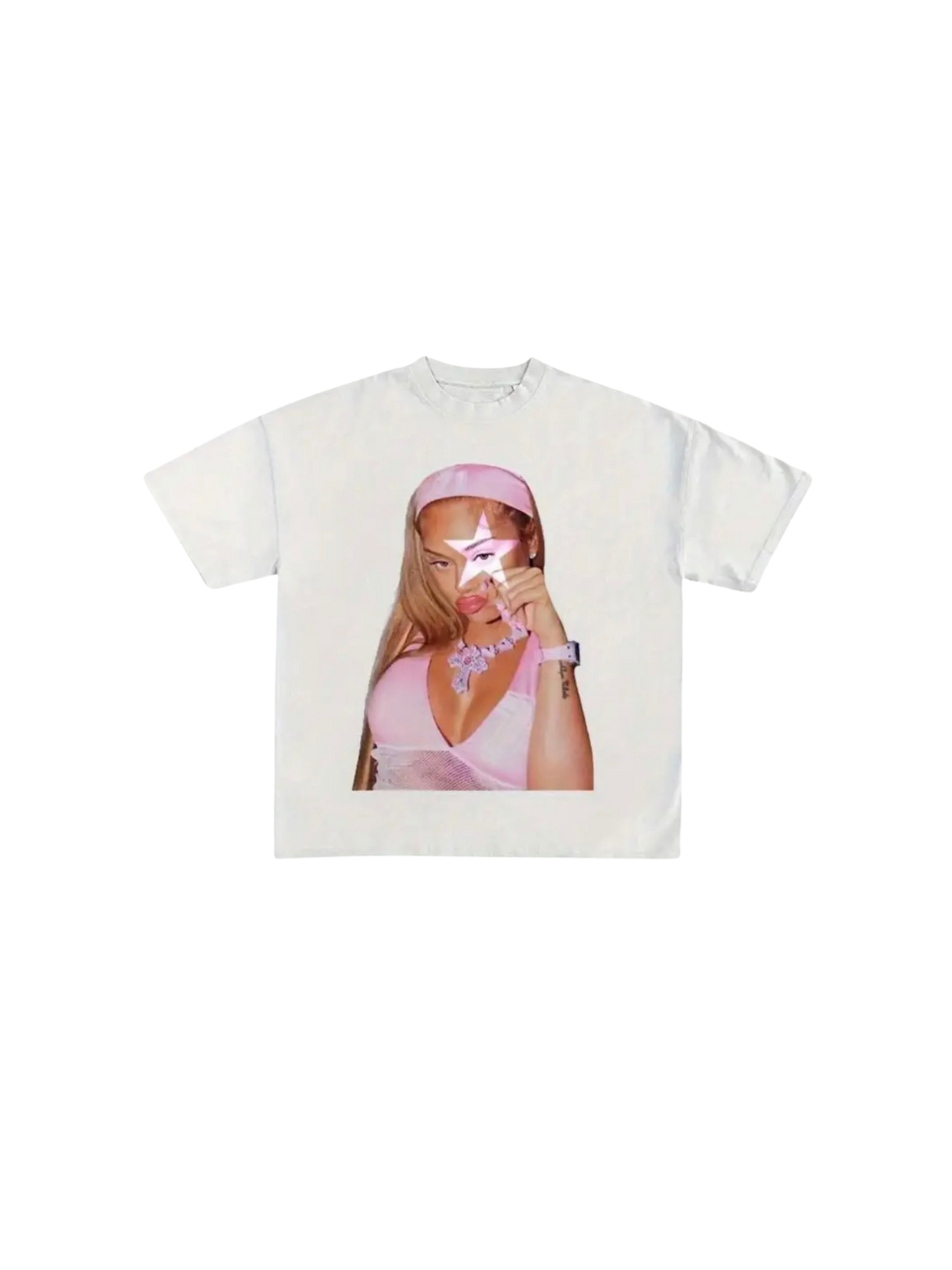 White Latto Graphic T