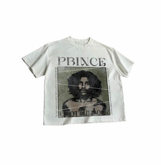 Graphic Prince White T