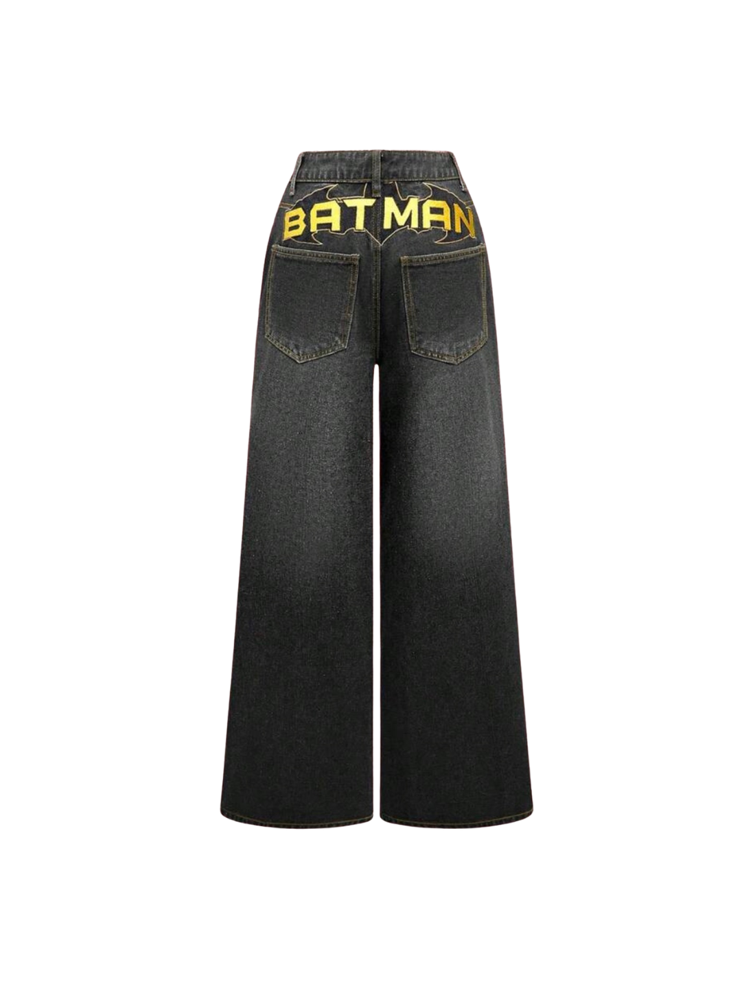 Graphic Embroidered Batman Jeans