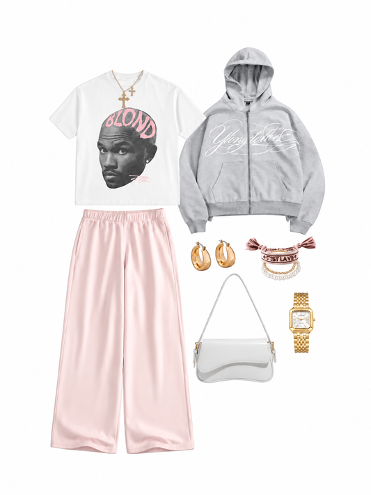 Blondie Pink & Grey Streetwear Set