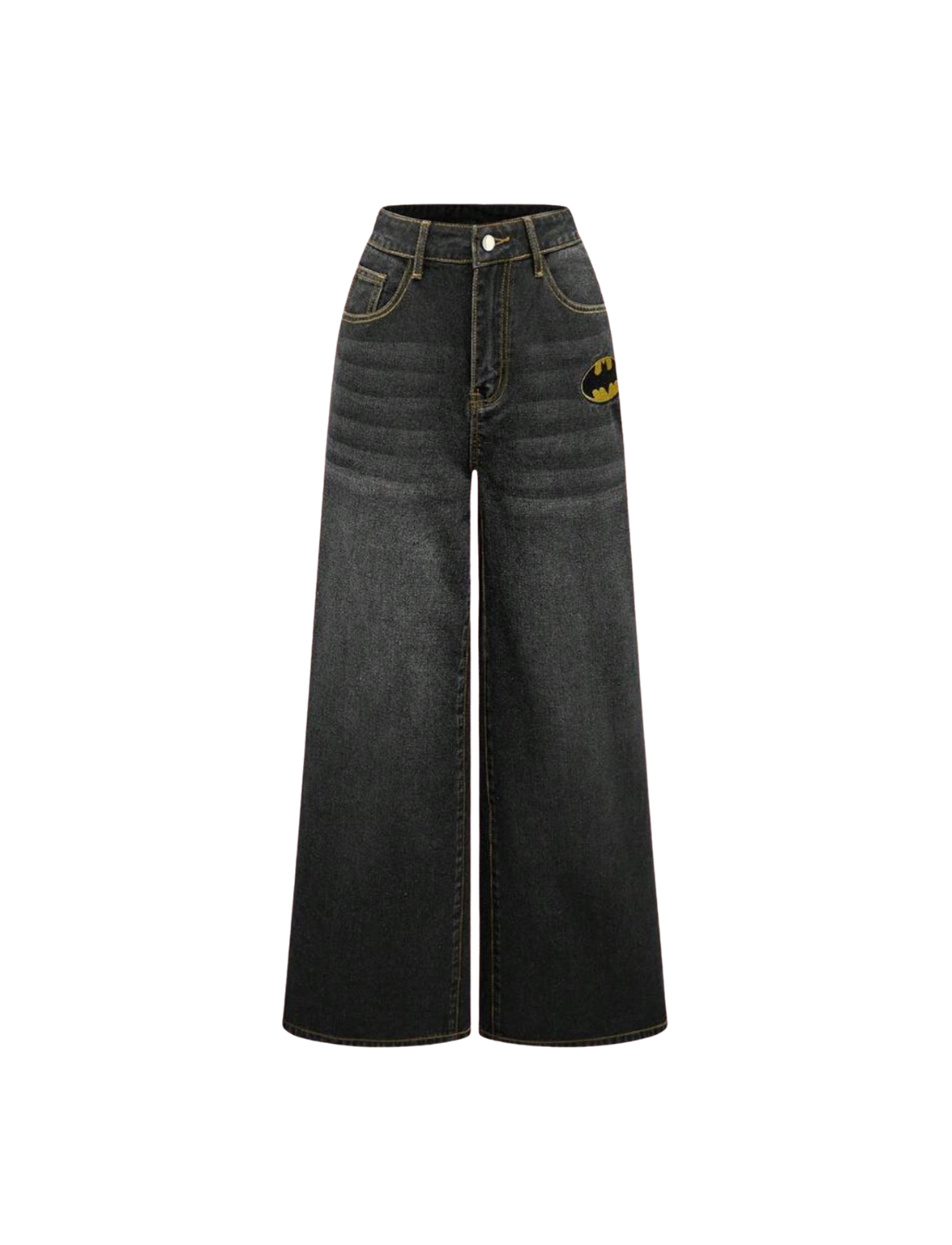 Graphic Embroidered Batman Jeans