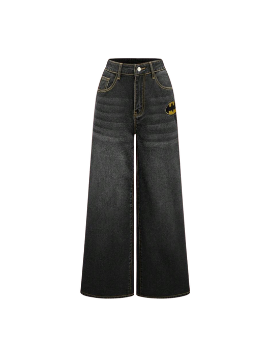 Graphic Embroidered Batman Jeans