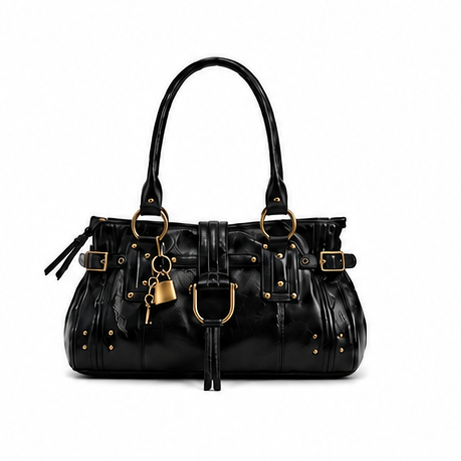 Black shoulder bag